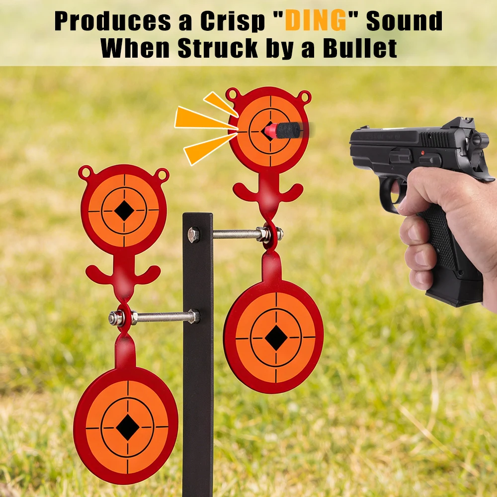 Objetivo de tiro metálico giratorio para airsoft con reinicio automático - imagen 5