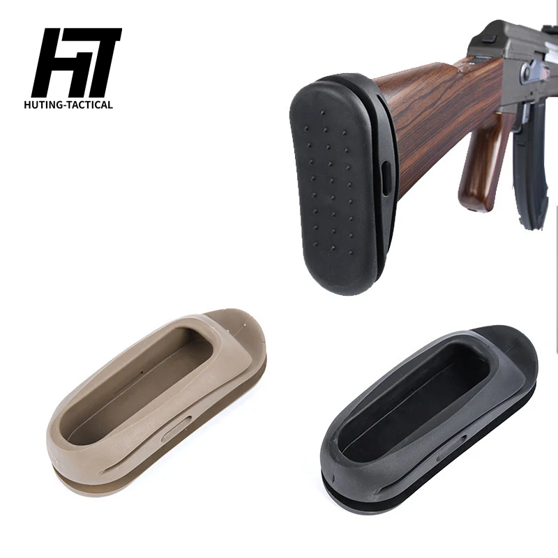 Almohadilla táctica de goma a prueba de golpes para Rifle de caza AK74 SVD, cojín trasero, accesorios para armas - imagen 4
