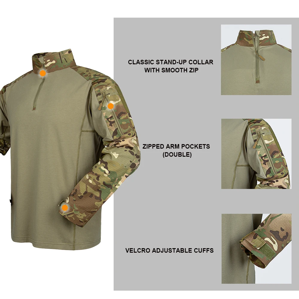 Traje de entrenamiento táctico G4, traje de rana, camisas de juego Airsoft, pantalones de entrenamiento impermeables, camuflaje de combate, ropa de caza al aire libre - imagen 5