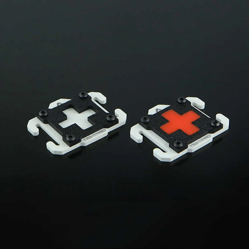 Clip Molle de Cruz brillante, mochila táctica reflectante, correas de engranajes luminosos, accesorios de bricolaje, hebilla táctica de resina ABS - imagen 3