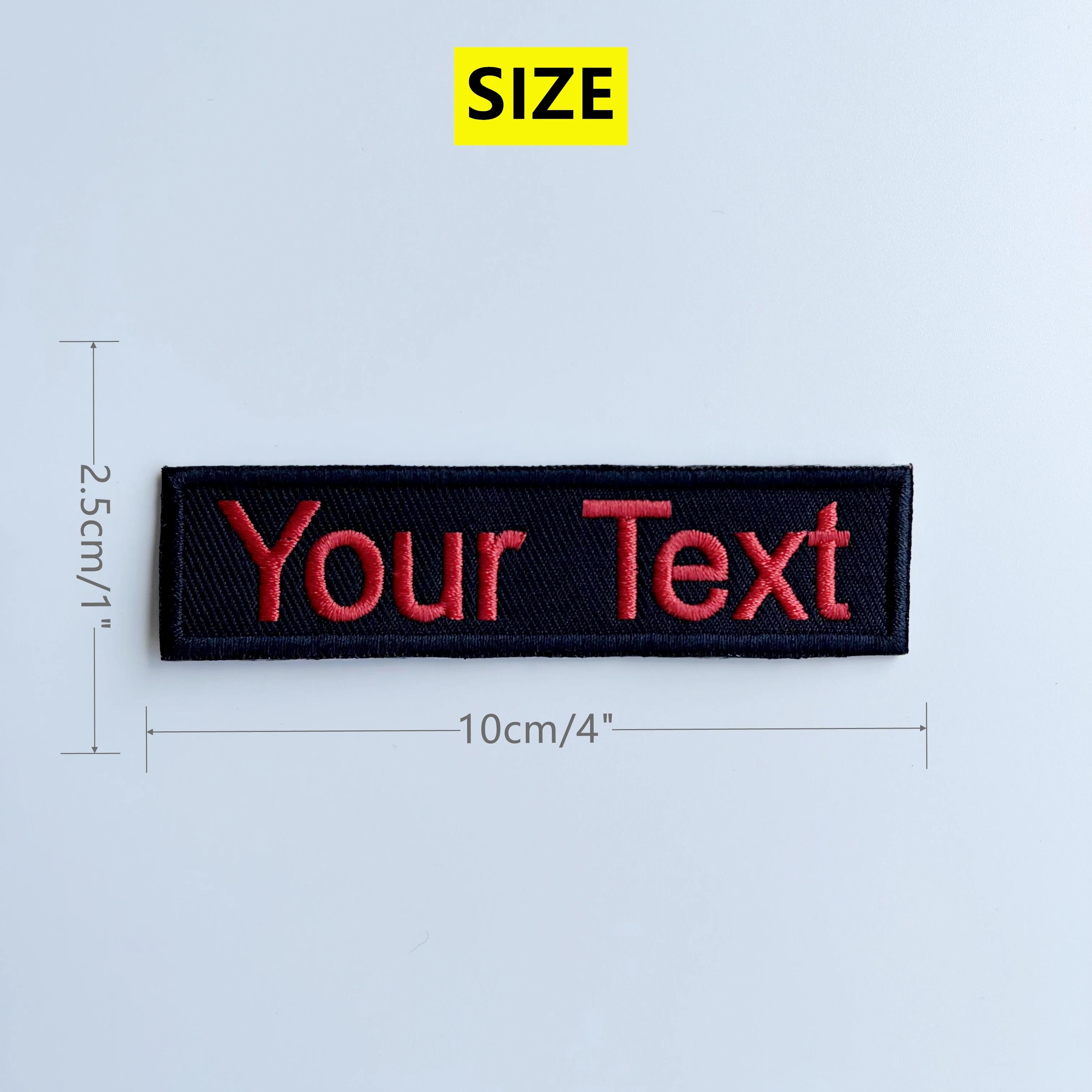 Parche de nombre personalizado, etiqueta de nombre bordada, respaldo para planchar o gancho, insignia personalizada, pegatina, arnés de Collar de perro, uniforme, bolso, sombrero - imagen 5