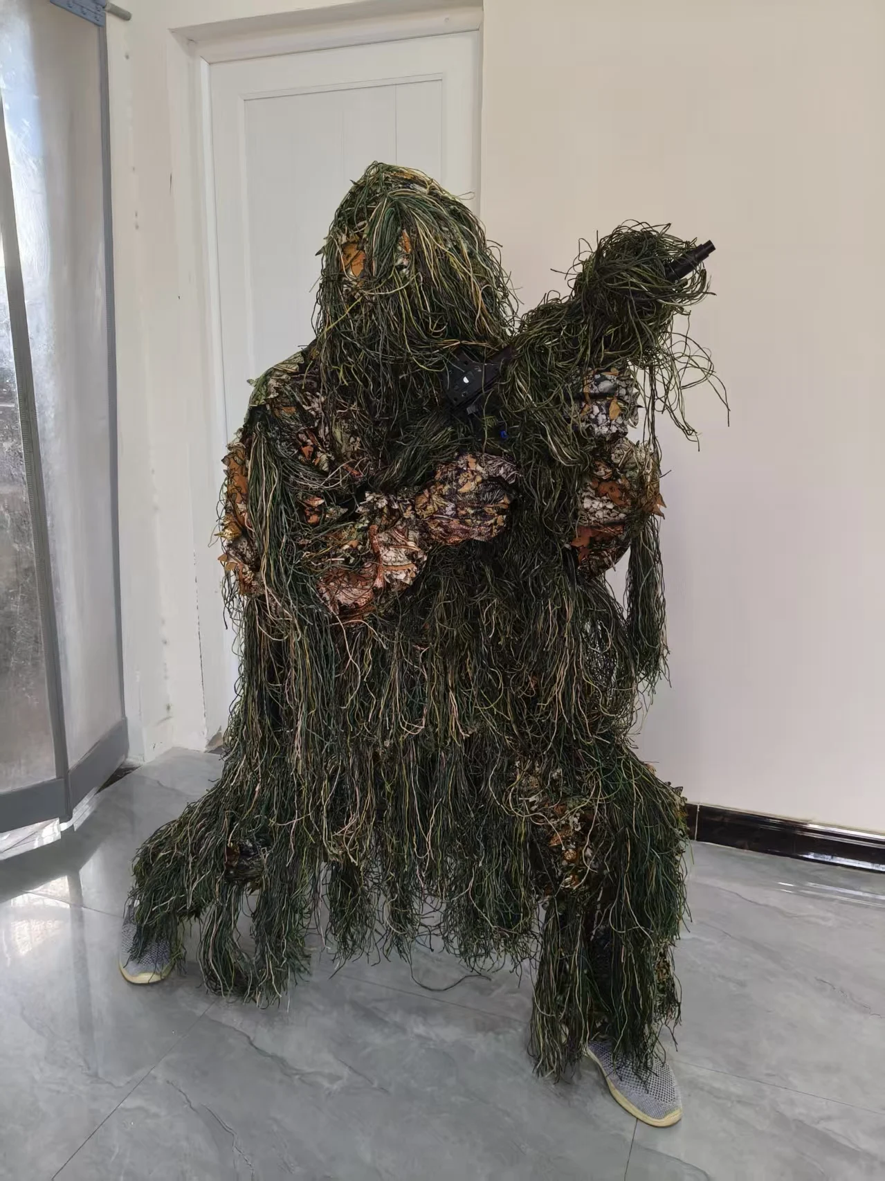 Traje Ghillie 3D Geely hojas biónicas sigilosas para caza - imagen 5