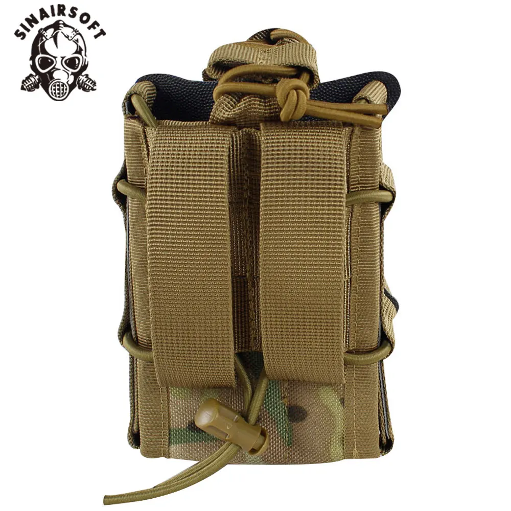 Bolsa para revistas con sistema Molle, bolsa de almacenamiento de doble capa de nailon 1000D, Airsoft táctico AK AR M4 AR15, Rifle, pistola Mag, funda transportadora - imagen 3