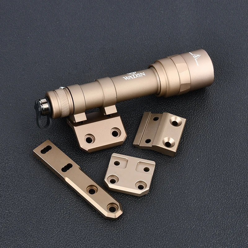WADSN-M600U M300C, linterna táctica m-lok Keymod, Base de montaje Offset, arma de caza, luz de pistola, accesorios Airsoft, M300, M600 - imagen 5