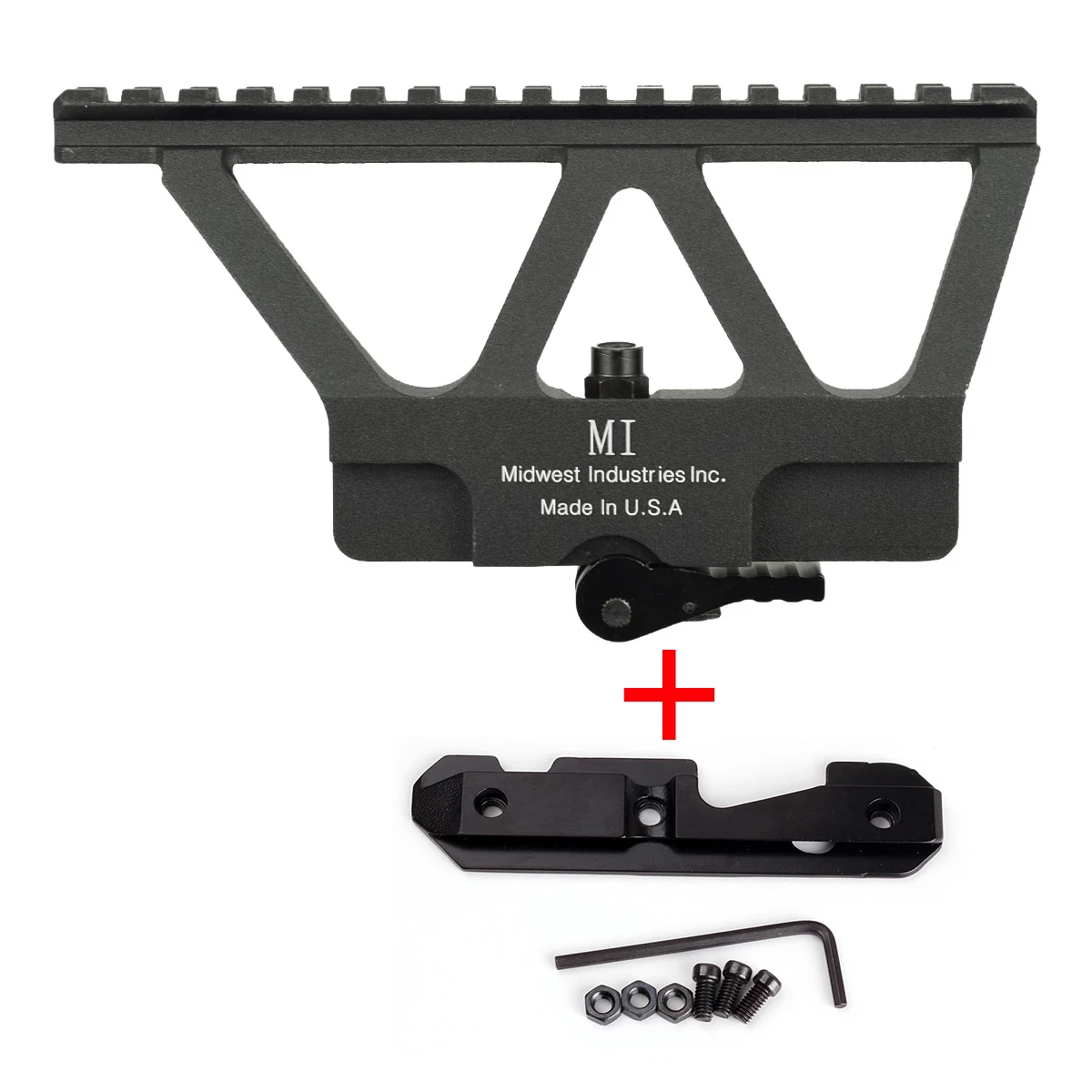 Montura lateral Picatinny MI-AKSM para AK47 – Mira telescópica QD caza - imagen 3