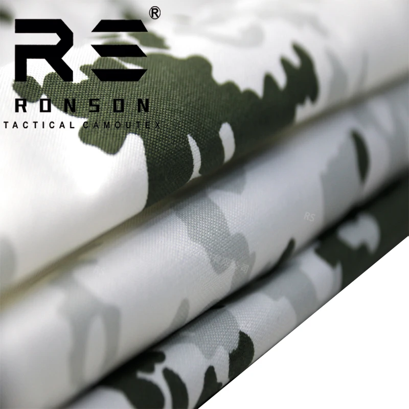 Tela de nailon 500D de camuflaje alemán para nieve, chaleco táctico impermeable, resistente a la abrasión, ropa de equipaje