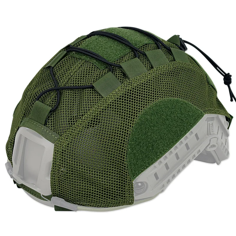 Cubierta de casco rápido táctico MH PJ BJ, accesorios de caza Airsoft Paintball, cascos de combate de tela - imagen 3