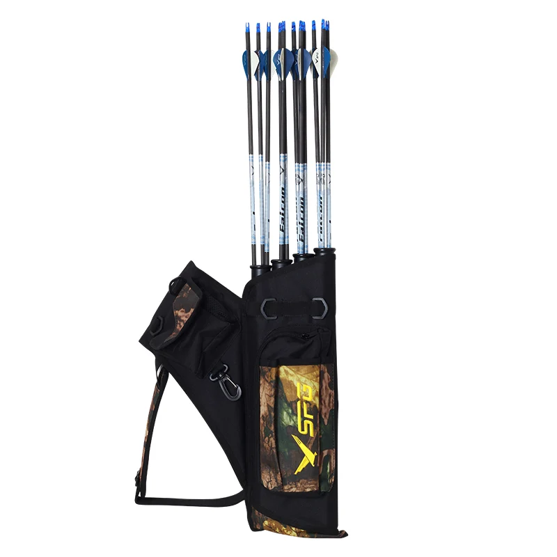 Carcaj de cuatro tubos para tiro con arco al aire libre, 51cm, hombros y cintura, arco y flecha competitivos, carcaj de gran capacidad - imagen 3