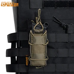 Bolsa táctica MOLLE compacta para pistola 9mm y linterna LED