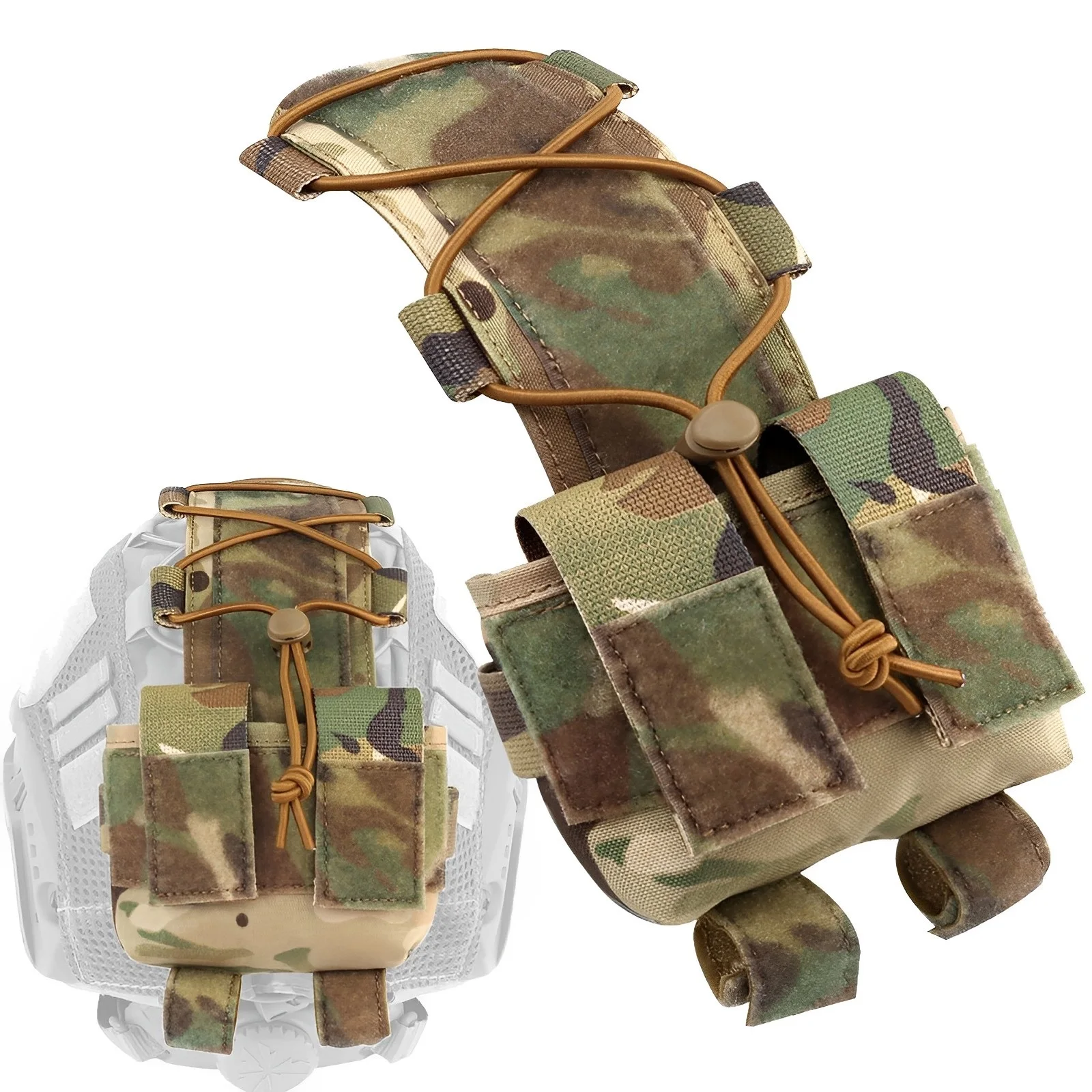Bolsa trasera táctica para batería de casco MK2, bolsa de equilibrio para casco Airsoft, accesorios para contrapeso de casco de Paintball