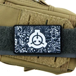 Brazalete táctico rectangular con parche SCP - decoración mochila
