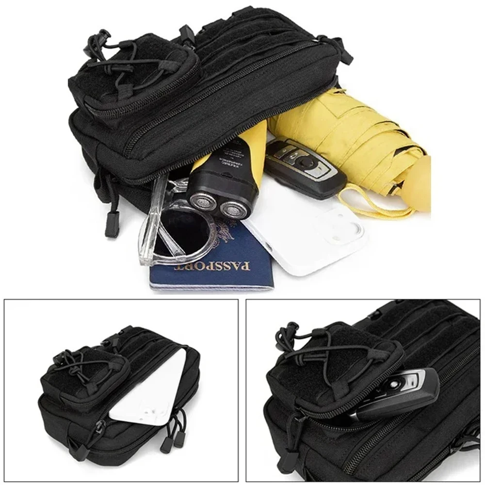 Bolsa táctica Molle 1000D, riñonera de utilidad EDC, bolsa de primeros auxilios médicos, bolsa para deportes al aire libre, Kit de supervivencia para caza - imagen 3