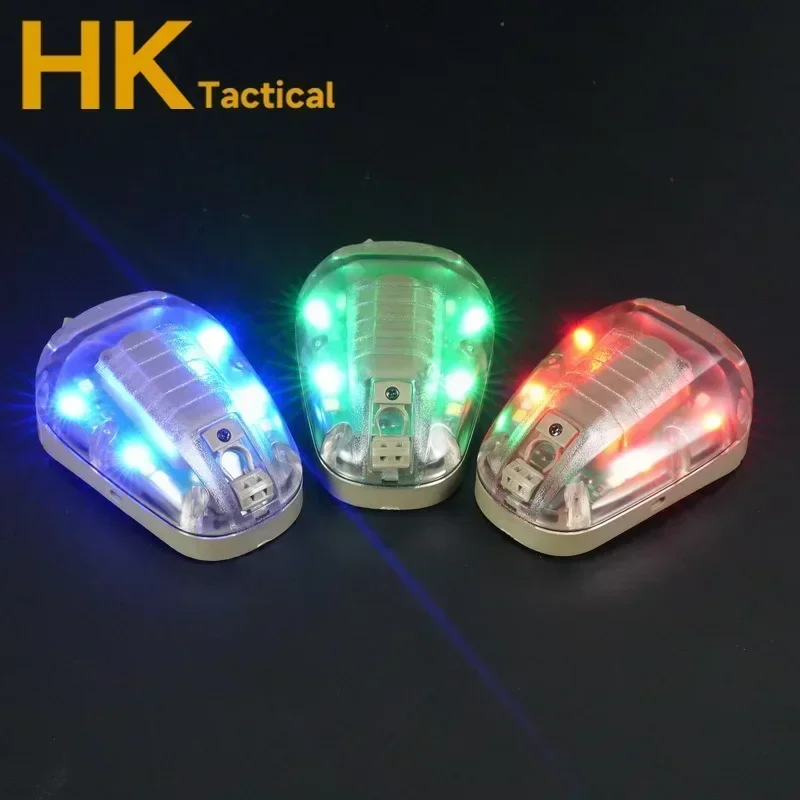 Lámpara de señal para casco táctico, luz de supervivencia, luz de Flash de seguridad de HEL-STAR, adaptador de lámpara de mariquita de montaje rápido, ciclismo al aire libre y Camping - imagen 3