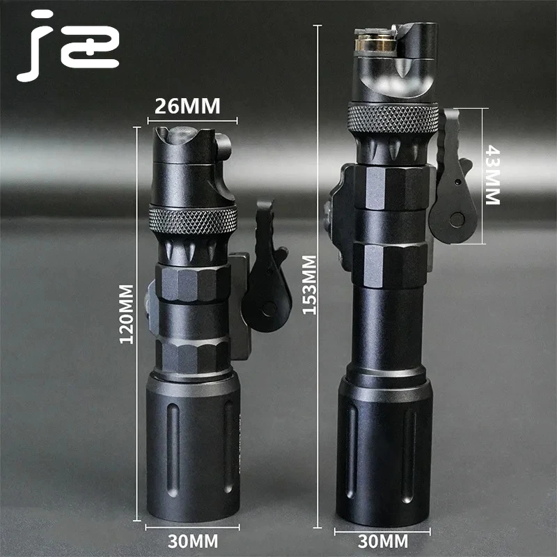 Linterna táctica PLH V2 de alta potencia, luz de explorador de 1100 lúmenes con interruptor de presión de cinta, tapa trasera remota para caza Airsoft - imagen 3