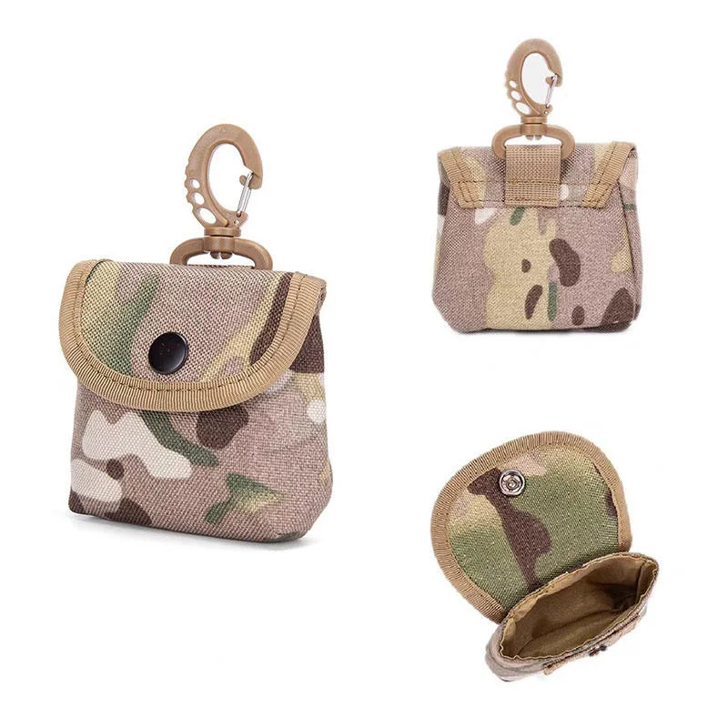 Mini mochila de viaje para acampar, bolsa de herramientas para exteriores, almacenamiento de cambio de llaves portátil, monederos con mosquetón - imagen 5