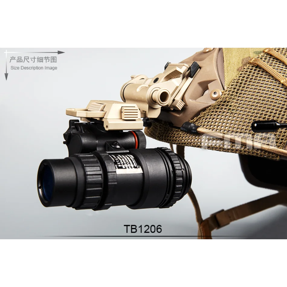 PVS18 alcance Digital Monocular visión nocturna montada en la cabeza para Paintball CS campo combate Cosplay modelo no funcional - imagen 4
