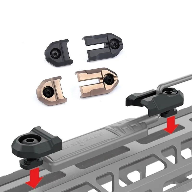 Interruptor remoto de presión táctica, ranura de fijación, accesorios de linterna táctica, compatible con Keymod m-lok Pica para DBAL PEQ M600M300 - imagen 2