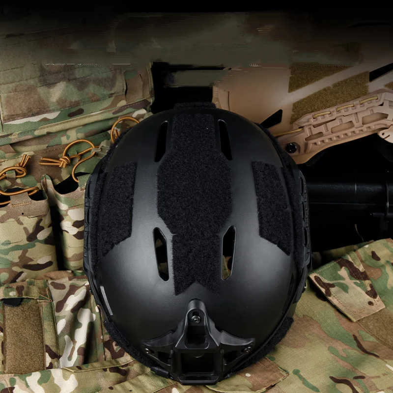 Casco táctico ligero Airsoft Caiman, casco de seguridad protector transpirable para ciclismo Simple, gafas Flip OP - imagen 4