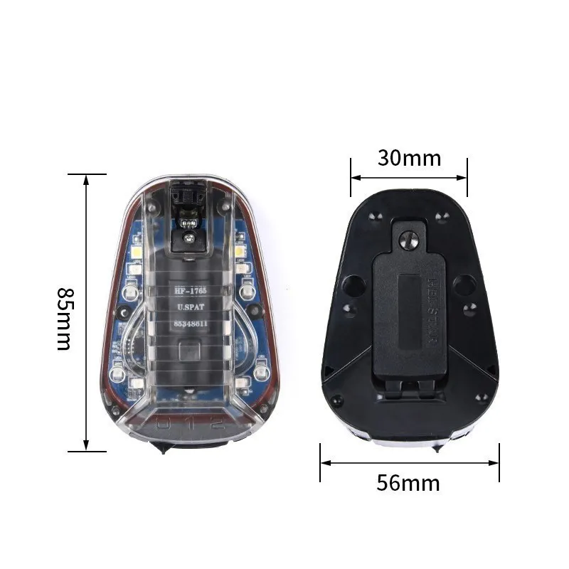 WADSN-Lámpara de Ladybird impermeable, luz táctica rápida para casco, luz de seguridad para caza, señal exterior, lámpara de cabeza LED estroboscópica de supervivencia - imagen 5