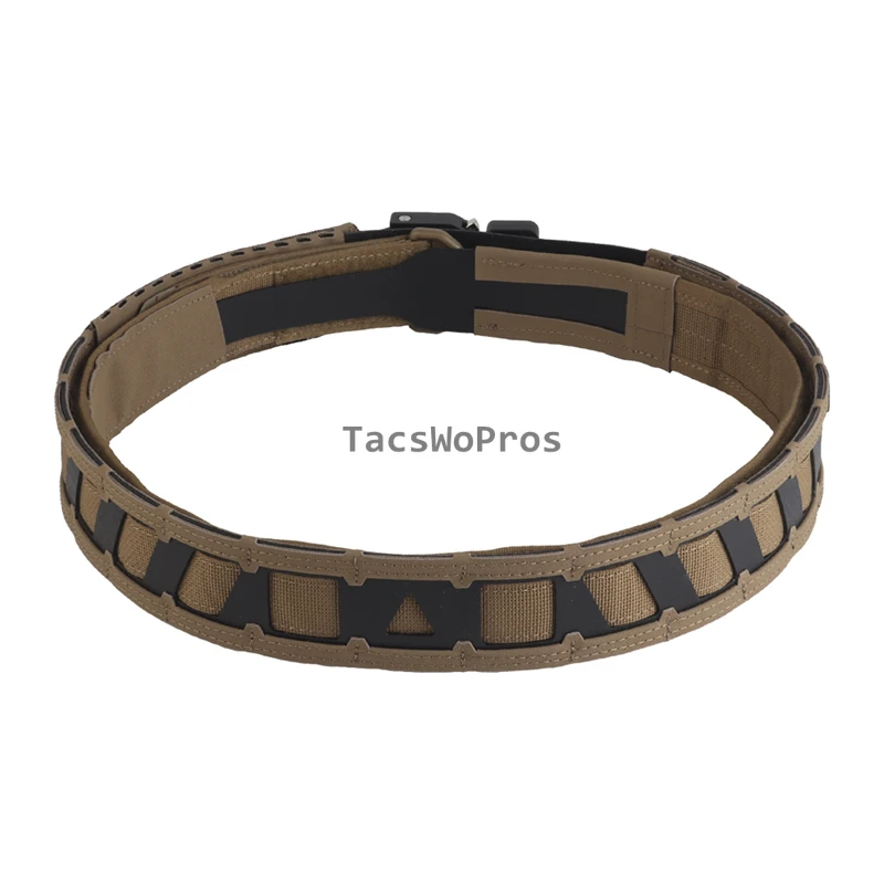 Cinturones de combate tácticos 2 en 1, hebilla de liberación rápida, pretina deportiva CS, cinturones de caza Airsoft de adsorción magnética, talla M/L - imagen 4