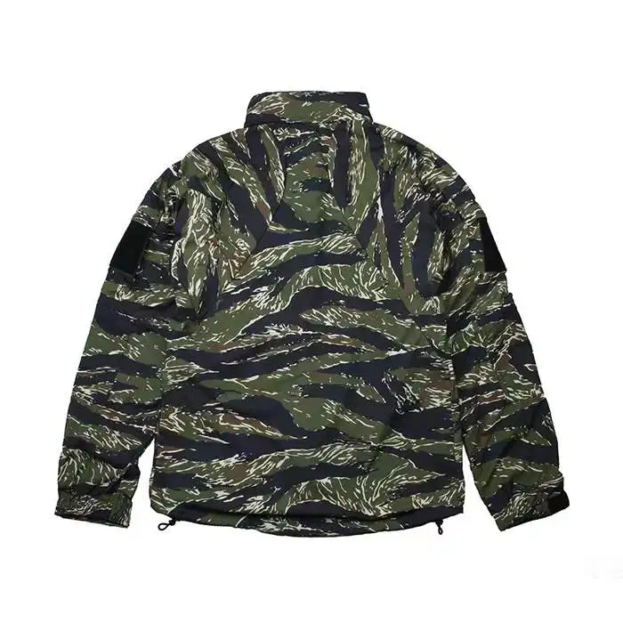 Sudadera con capucha táctica con cremallera, abrigo de viento, chaqueta de nailon, carcasa suave, TMC3229
