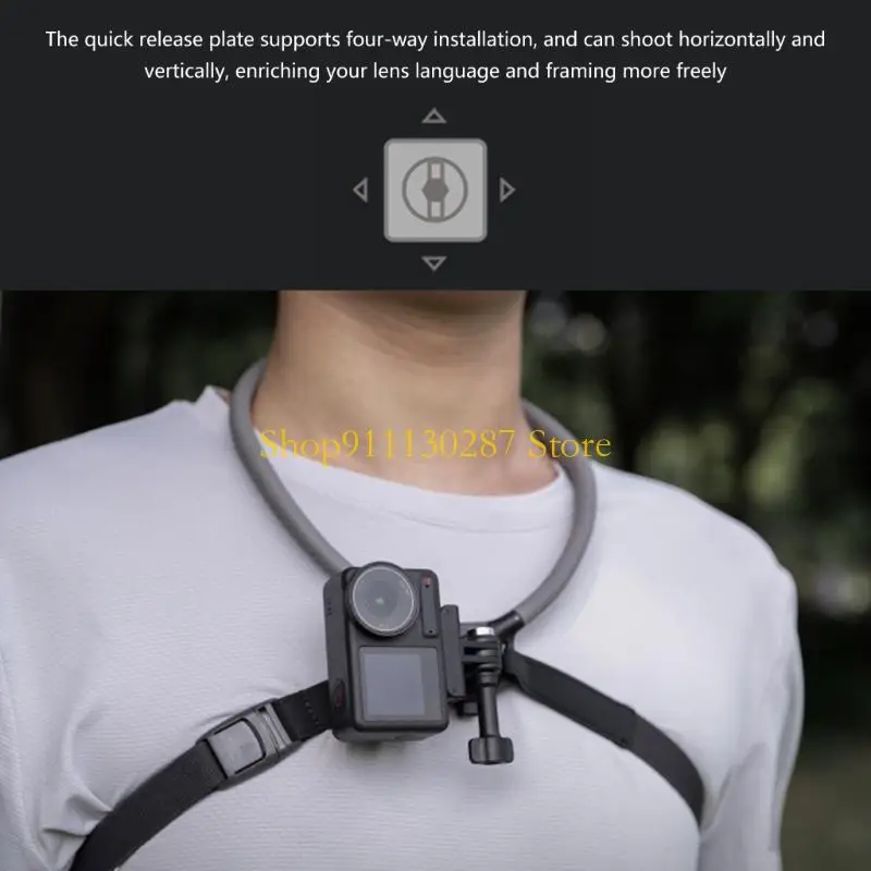 Montaje ajustable del ángulo del soporte del soporte cuello portátil J1HC para esquiar en bicicleta surf - imagen 4