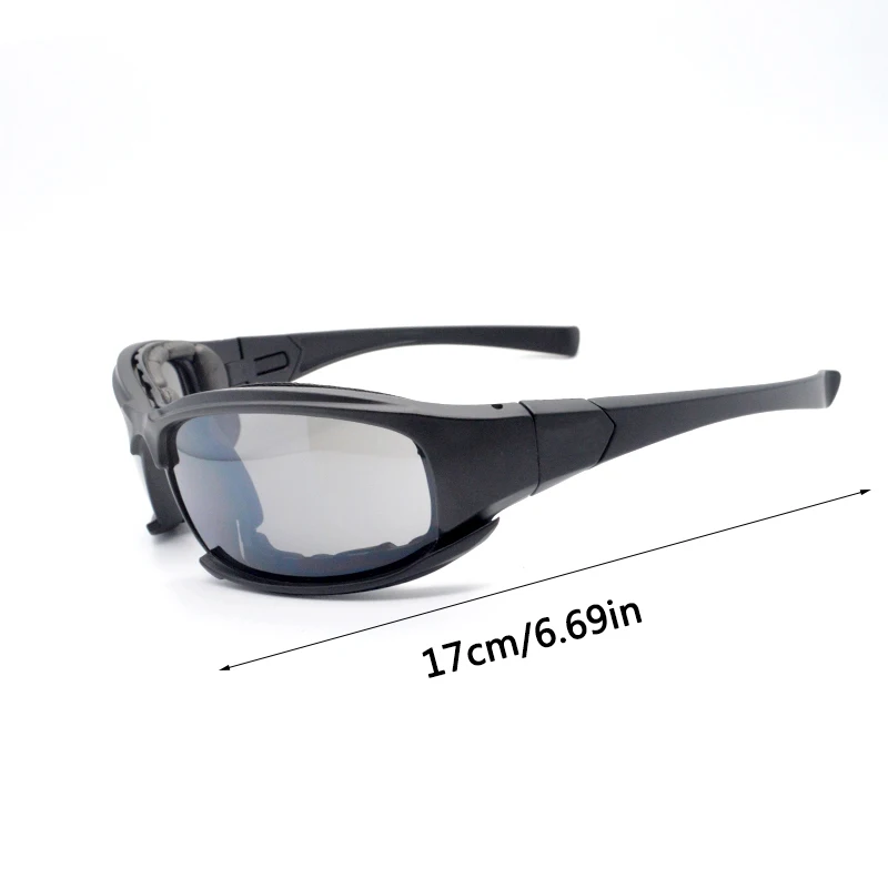 X7 ejército militar táctico al aire libre ciclismo pesca deportes gafas protectoras gafas de sol a prueba de polvo a prueba de viento equipo de visión nocturna - imagen 5