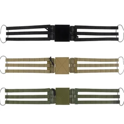 Cinturón táctico con hebilla liberación rápida para airsoft y caza