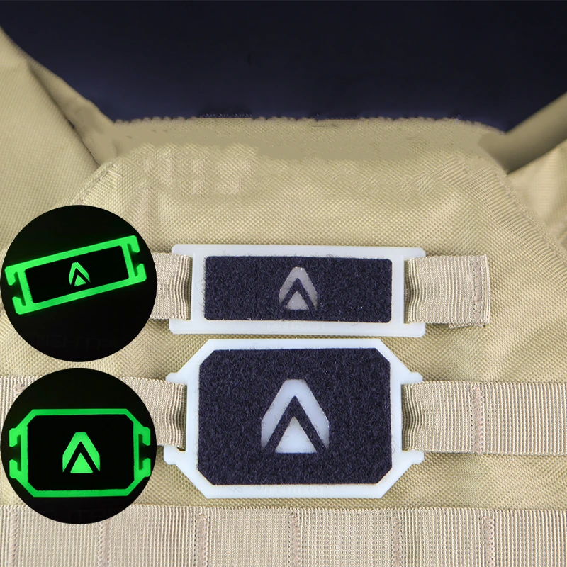 Parches convertidores de sello luminoso, insignia de brazalete táctico para asiento, grabable, actualización 2,0, decoración de mochila DIY con bucle de 2,5 cm - imagen 3