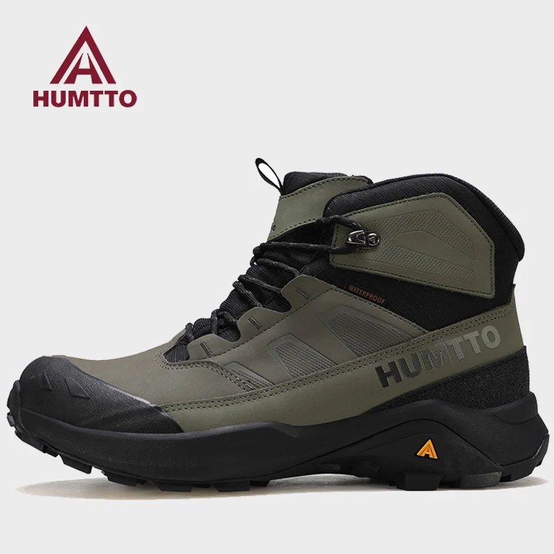 Humtto-zapatos de senderismo impermeables para hombre y mujer, botas tácticas de montaña para turismo y caza, zapatillas de escalada transpirables