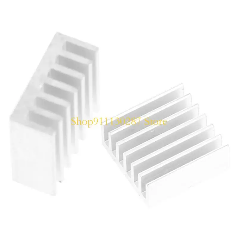 J1HC 5 uds disipador calor aluminio calidad 14x14x6mm para Chip memoria potencia LED IC DIY - imagen 5