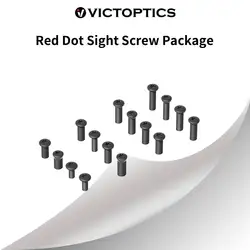 Victoptics Paquete de Tornillos de Acero para Mira Red Dot — 16 juegos de tornillos, cabezas Ø5,5 y Ø5,0 mm — Para VE Optics, adaptadores o armas de fuego