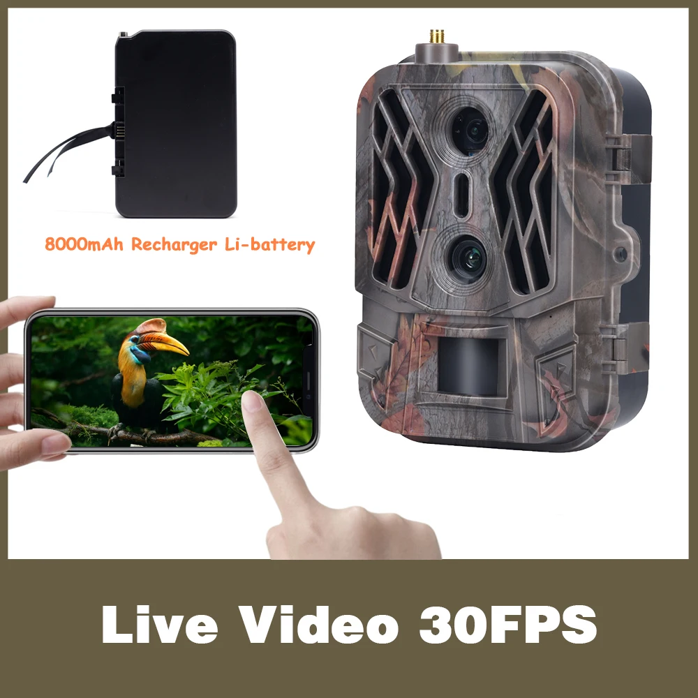 SuntekCam 4G HD espectáculo en vivo visión nocturna trampa juego Cam celular lente Dual cámara de rastreo de caza 36MP 4K Video Telecamera IP65 - imagen 3