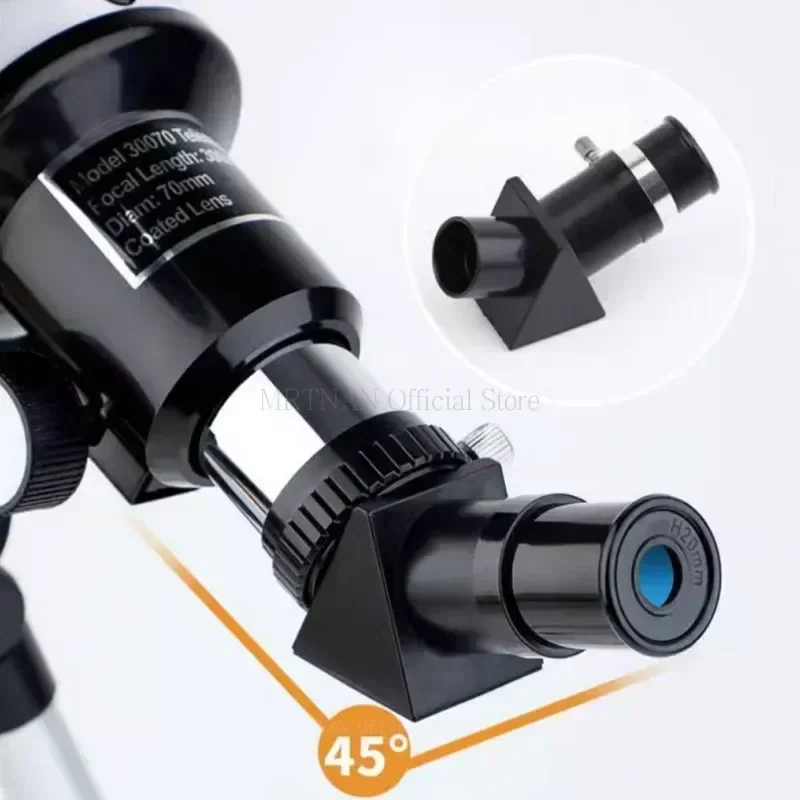 Telescopio astronómico profesional para el espacio, Monocular grande de 70mm, binoculares potentes de tiempo 150, visión nocturna, estrella para acampar - imagen 2