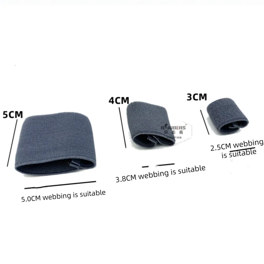 Hebilla de cinturón elástica para mochila, hebilla organizadora de correas, sujetar el agarre elástico de la brida del Cable con una funda antideslizante - imagen 4