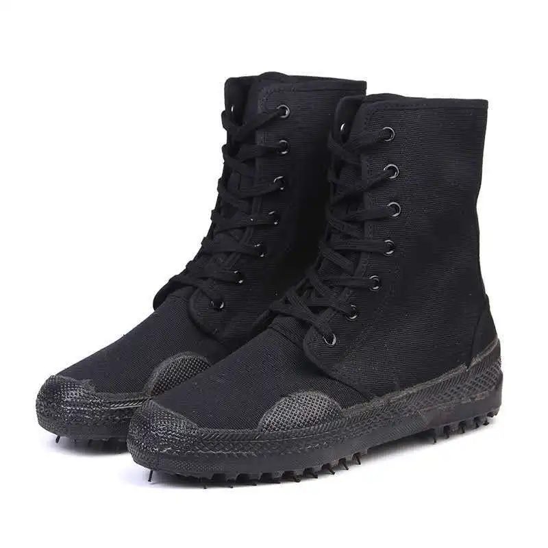 Botas de combate negras TOMITANY - vista trasera