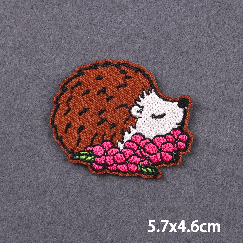 Parches de costura de dibujos animados para accesorios de ropa, parches bordados de animales para planchar para ropa, apliques de gatos en mochila DIY - imagen 3