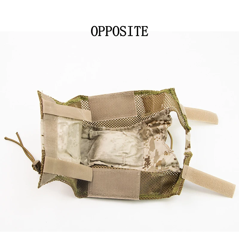 Casco táctico rápido, cubierta de casco de nailon de material 500D con cuerda elástica, cubierta de casco militar de caza, accesorios para pistola de aire - imagen 5