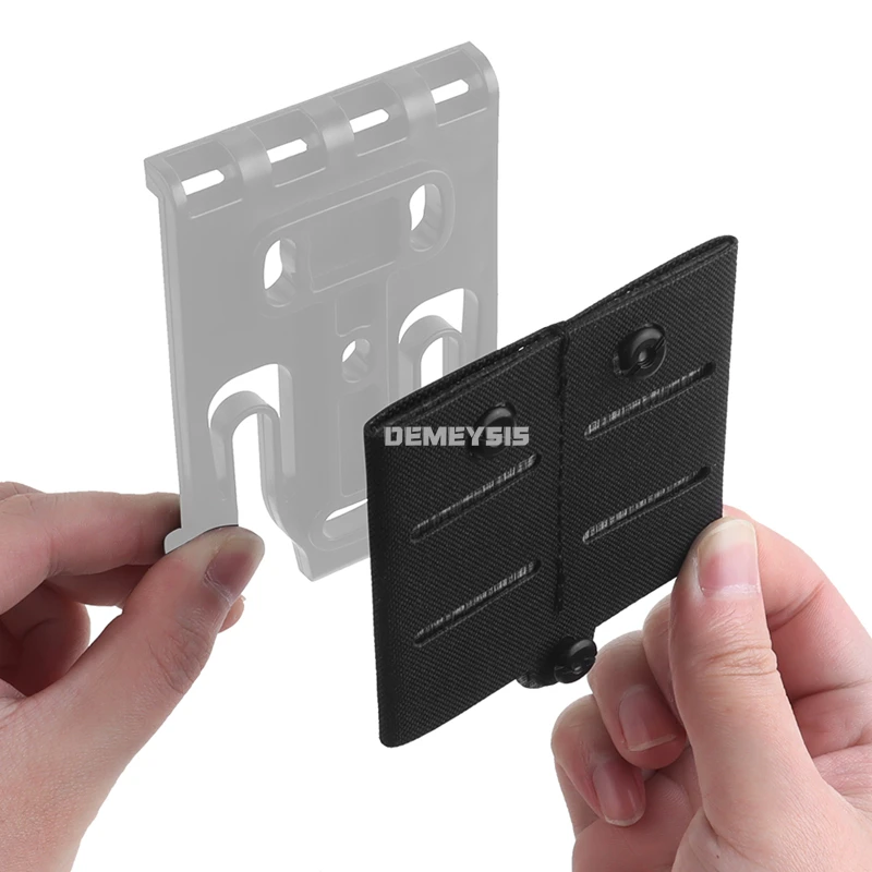 Accesorios de adaptador táctico Molle, sistema de bloqueo rápido, montaje de inserción rápida, sub paquetes de corte láser, accesorios de adaptador MOLLE - imagen 2