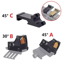 Adaptador angular Picatinny 20mm para linterna táctica y láser