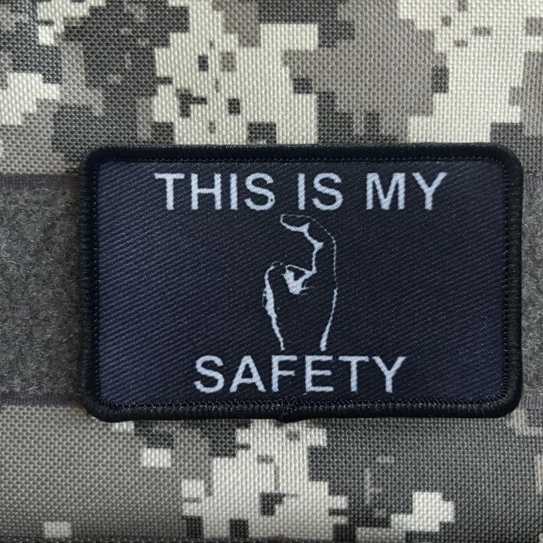 Esta es mi señor de seguridad insignia de moral táctica impresión parches de gancho y bucle para ropa brazalete del ejército militar pegatina para mochila - imagen 2