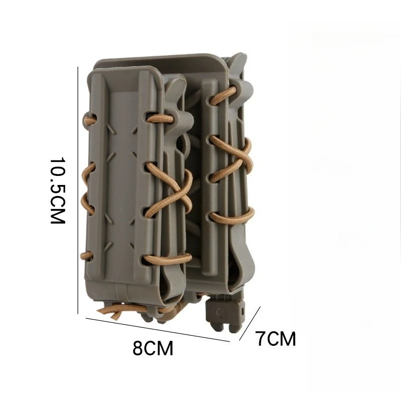 Bolsa ajustable para revistas de tiro/caza con sistema MOLLE para bolsa para revistas alienígenas de 5,56/7,62/9 mm/45ACP - imagen 3