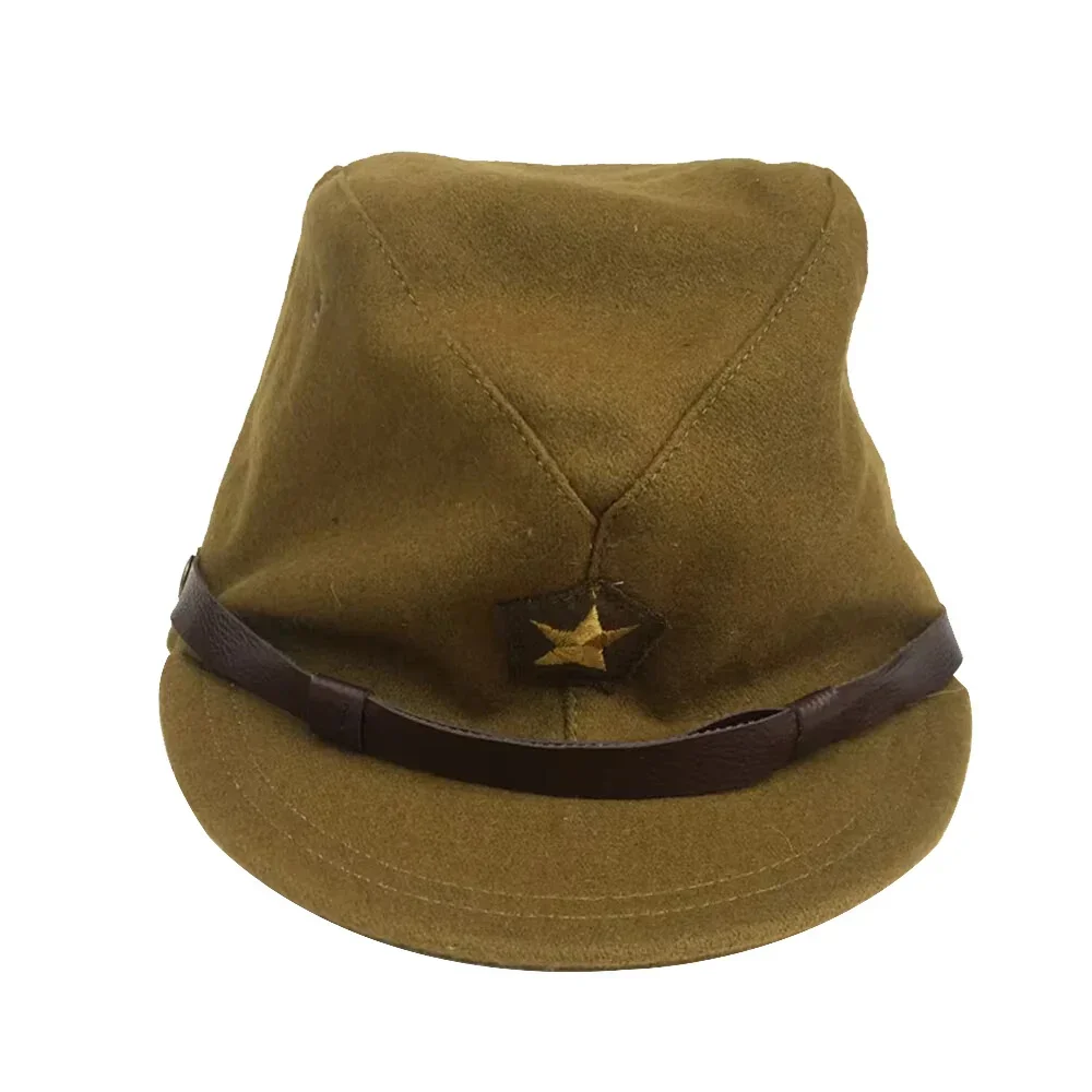 Sombrero de soldado japonés de la Segunda Guerra Mundial, sombrero de comando de oficial, entrenamiento deportivo al aire libre, decoración de cabeza para hombre, sombrero de ala grande japonés - imagen 3