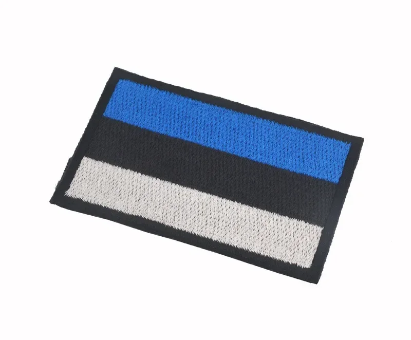 Parche de tela de brazalete bordado, pegatina mágica luminosa reflectante, bandera de Estonia - imagen 5