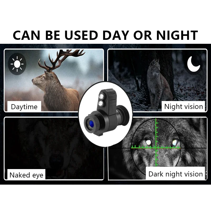 Gafas de visión nocturna monocular para casco infrarrojas recargables - imagen 4