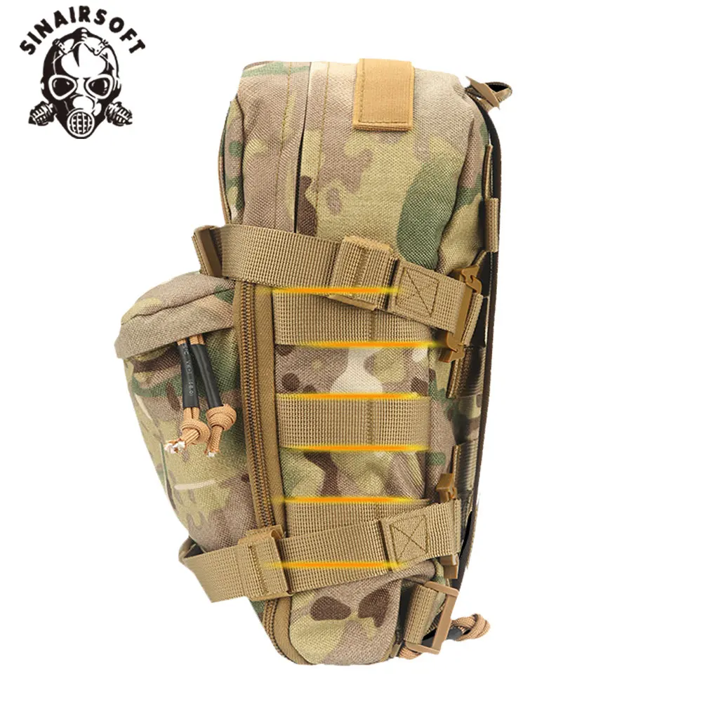 Mini bolsa táctica de hidratación, mochila de agua, paquete de asalto, portador de vejiga para exteriores, bolsa Molle, bolsillo para chaleco de caza Airsoft - imagen 5