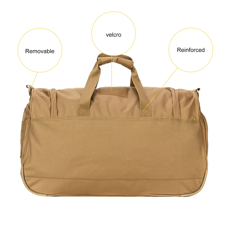 Bolsas deportivas de viaje de 50L, bolsa de gimnasio plegable, bolsa de lona para equipaje de mano con compartimento para zapatos para hombres y mujeres, 6 colores - imagen 5