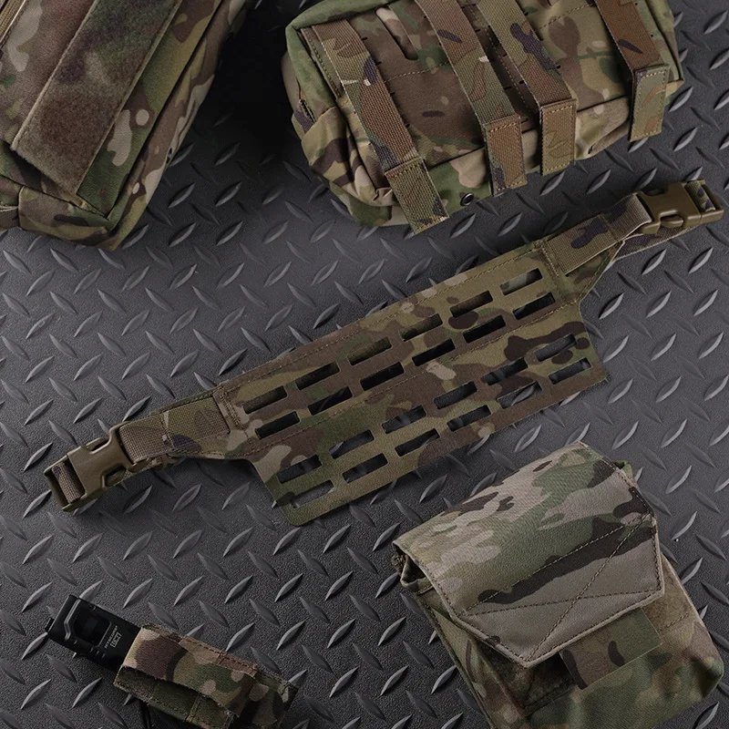 Panel adaptador de subcarga Fanny táctico (SLAP) Riñonera MOLLE ancha con 4 o 6 ranuras, cinturón de montaje de bolsa de administrador para aparejo de pecho - imagen 5