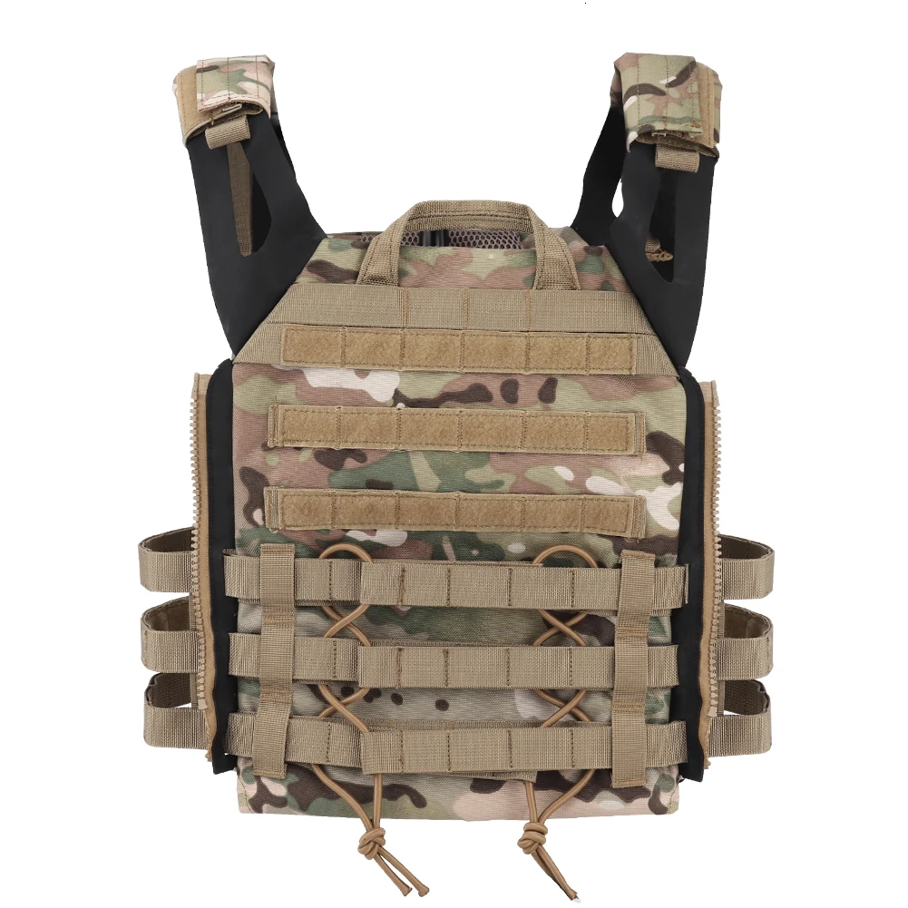 Chaleco táctico JPC 2,0, armadura corporal ligera, bolsa de Panel de combate y cremallera, accesorios Molle de caza, nailon Airsoft - imagen 4