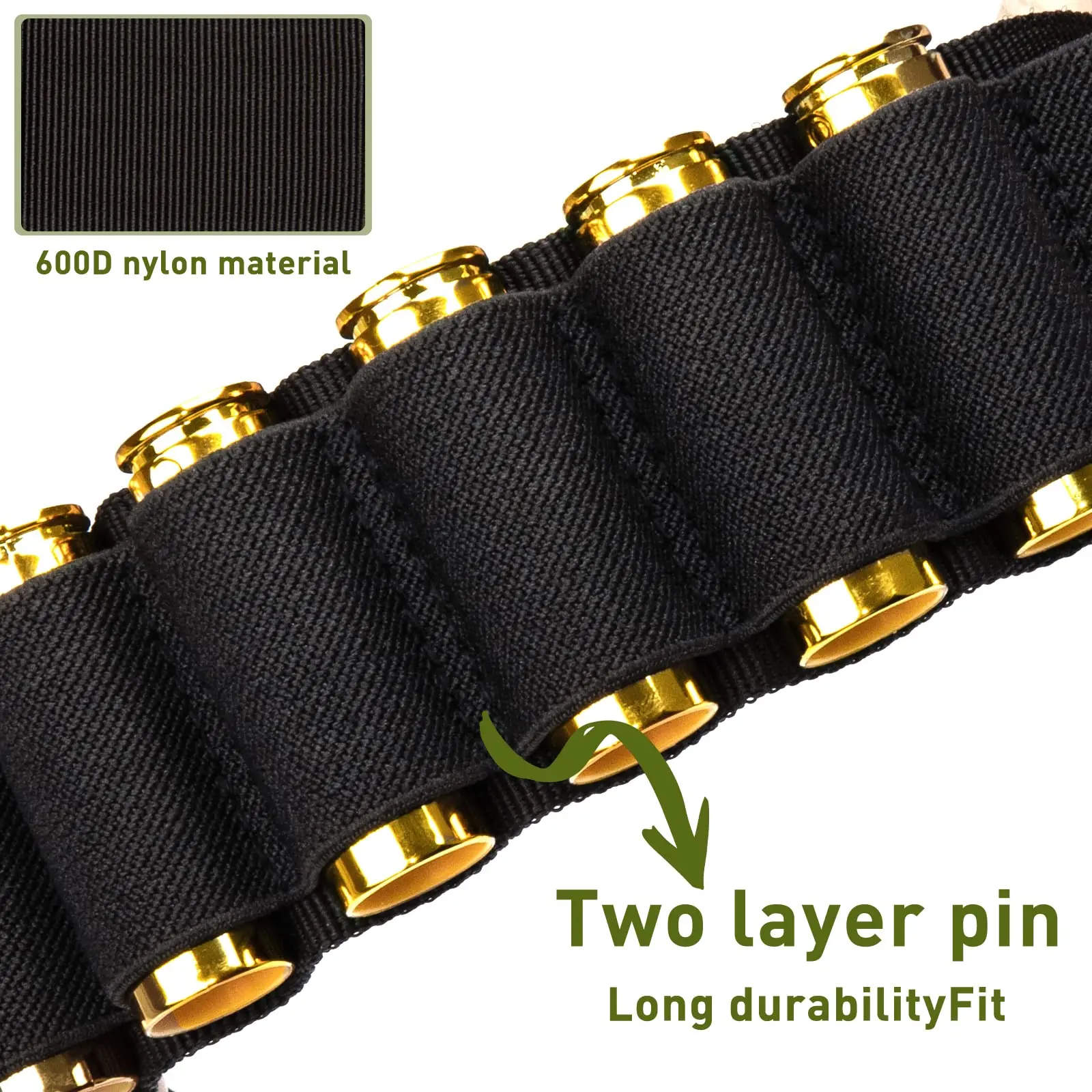 Soporte para carcasa de escopeta, bandolera táctica para escopeta, calibre 12 con culata de 8 rondas, caza al aire libre, 50 + 8 rondas - imagen 3